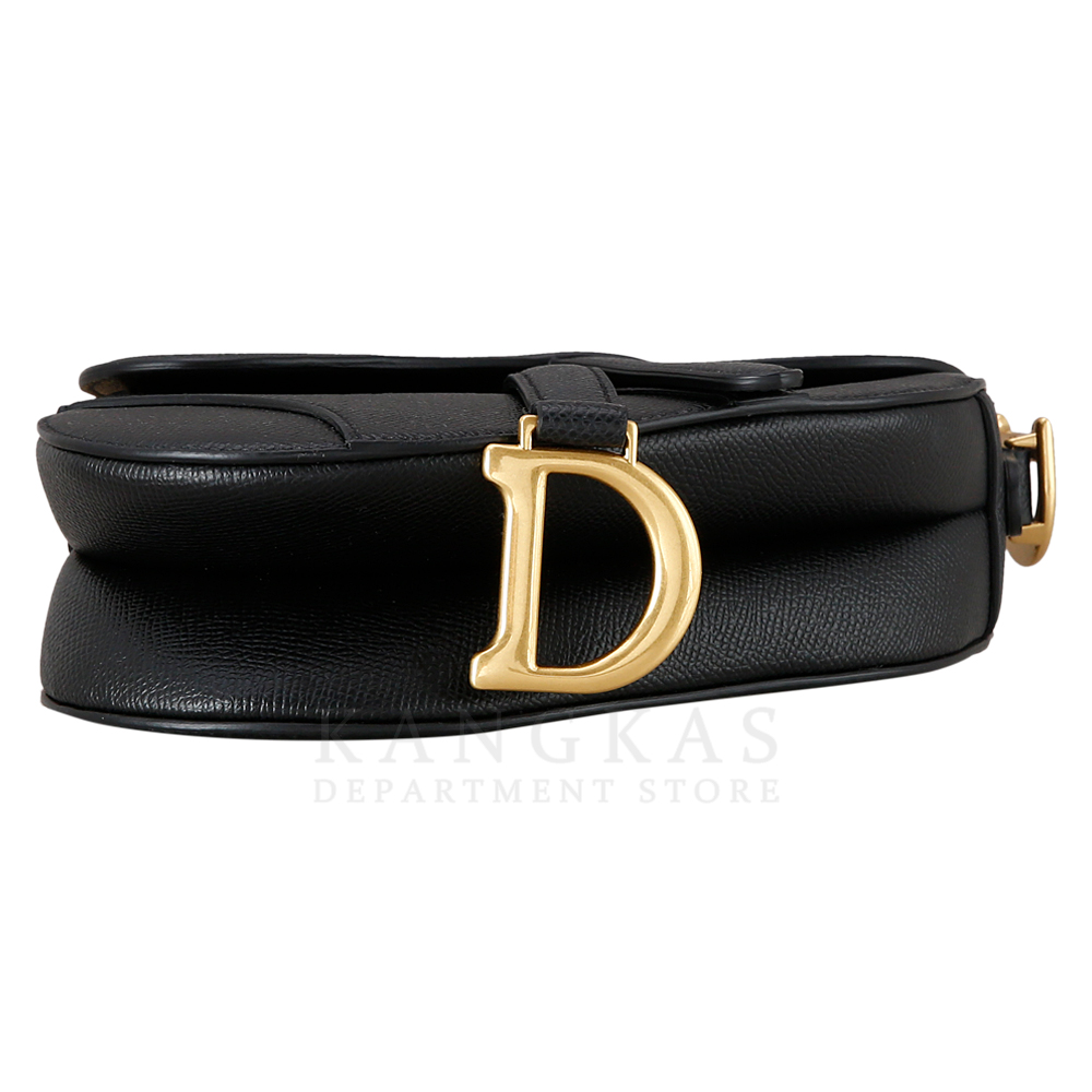 CHRISTIAN DIOR(USED)크리스찬디올 블랙 레더 새들백 미니